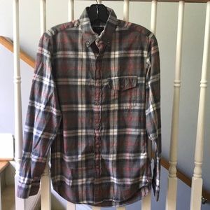 J Crew brushed twill button down shirt